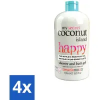 Treaclemoon – Douchegel – My Coconut Island – 500 ml - Voordeelverpakking - 4 stuks