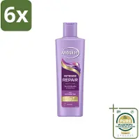 Andrélon – Shampoo – Intense Repair – 250 ml - Voordeelverpakking - 6 stuks - Keratine shampoo - Haar beschermen