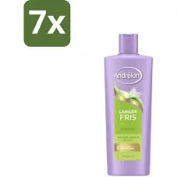 Andrélon 7 x – Shampoo – Langer Fris – 400 ml - Langer Fris Haar - Vitamine B3 Shampoo - Fris Haar - Vet Haar - Diepe Reiniging