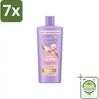 Andrélon 7 x – Shampoo – Extra Glans – 685 ml - Grootverpakking - Glans Haar - Zijde Extract - Vitamine C - Stralende Haar - Gezonde Glans