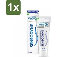 Sensodyne 1 x - Tandpasta - Rapid Relief Whitening - Snelle Gevoeligheidsverlichting - 75 ml - Gevoelige Tanden - Snelle Verlichting - Tandpasta - Witte Tanden - Gevoeligheid Verlichting