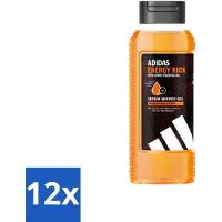 Adidas – Douchegel – Active Skin & Mind Energy Kick – 250 ml - Voordeelverpakking - 12 stuks