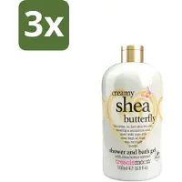 Treaclemoon 3 x – Bad- & Douchegel – Creamy Shea Butterfly – 500 ml - Bad En Douchegel - Shea Butter - Bloemige Geur - Ontspanning - Zachte Geur
