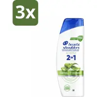 Head & shoulders 3 x – 2-in-1 – Sensitive – 300 ml - Anti-roos Shampoo - 2-in-1 Shampoo - Shampoo Tegen Roos - Hydraterende Shampoo - Dagelijkse Shampoo