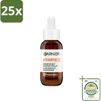 Garnier 25 x - SkinActive - Nachtserum - Anti-Pigmentvlekken - 10% Vitamine C & Hyaluronzuur - 30 ml - Grootverpakking - Nachtserum - Vitamine C - Anti-Pigmentvlekken - Huidverheldering - Huidherstel