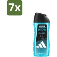 Adidas 7 x – Douchegel 3-in-1 – Ice Dive – 250 ml - Douchegel 3-in-1 - Frisse Douchegel - Menthol Douchegel - Zeezout Douchegel - Sport Douchegel