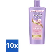 Andrélon – Shampoo – Extra Glans – 685 ml - Bulkverpakking - 10 stuks