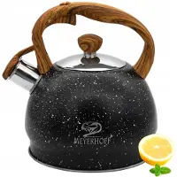 Meyerhoff Fluitketel 1,8 Liter – Fluitketel Inductie RVS – Zwart Marmer – Gas & Inductie