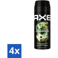 Axe - Deodorant Bodyspray - 48hrs Fresh - Green Mojito & Cedarwood - 150 ml - Voordeelverpakking - 4 stuks