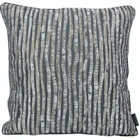 NOVÉE Sierkussen silver lines | 45 x 45 cm | jacquard/polyester