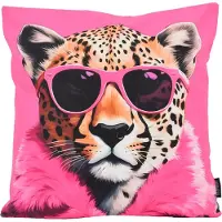 Gek op kussens! Funky jaguar | 45 x 45 cm | kussenhoes | katoen/polyester