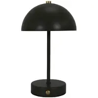 Casa Di Elturo Nero Oplaadbare LED Tafellamp – Draadloze – Zwart – Touch Bediening – 3 Lichtstanden – H25.5 cm