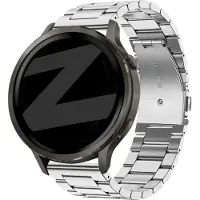 Bandz Stalen band 'Classic' (18mm) - Geschikt voor Garmin Vivoactive 4s / Vivomove 3s / Venu 2s / Venu 3s / Forerunner 255s / Forerunner 265s / Venu 4 - 41mm - Zilver