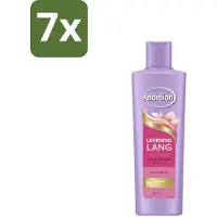 Andrélon 7 x – Shampoo – Levendig Lang – 250 ml - Haarversterking - Biotine Shampoo - Lang Haar Verzorging - Haarbreuk Voorkomen - Gezond Lang Haar
