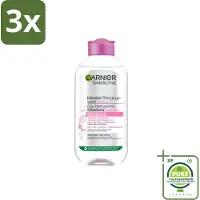 Garnier 3 x - SkinActive - Micellair Water - Gevoelige Huid - Gezichtsreiniger - 200 ml - Grootverpakking - Micellair Water - Gezichtsreiniger - Gevoelige Huid - Make-up Remover - Alcoholvrij