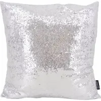 Gek op kussens! Shiny Glitter Silver / Zilver Kussenhoes | Polyester / Pailletten | 45 x 45 cm