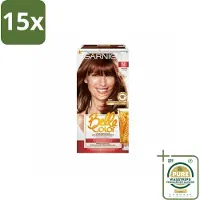 Garnier 15 x - Belle Color 50 - Haarkleuring - Mahonie - Permanente Kleur - Grootverpakking - Haarverf - Permanente Haarkleur - Grijsdekking - Haarverf Mahonie - Haarverf Donkerbruin