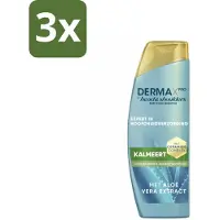 Head & shoulders 3 x – Shampoo – DermaXPro Kalmeert – 250 ml - Anti-roos Shampoo - Aloë Vera Shampoo - Jeukende Hoofdhuid - Ceramide Shampoo - Kalmerende Shampoo