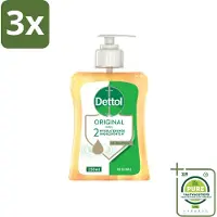 Dettol 3 x - Handzeep - Original - Klassieke Hygiëne - 250 ml - Grootverpakking - Handzeep - Antibacteriële Zeep - - Hygiëne - Handwas