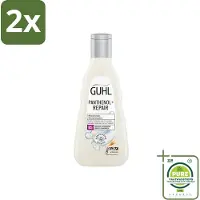 Guhl – Shampoo – Panthenol+ Repair – 250 ml - Voordeelverpakking - 2 stuks - Hydratatie haar - Herstel shampoo