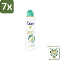 Dove 7 x – Deodorant Spray – Peer & Aloe Vera – 150 ml - Grootverpakking - Anti-transpirant Spray - Deodorant Spray - Peer En Aloë Vera - Zweetvermindering - Huidverzorging