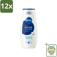 Nivea – Showergel – Derma Control Defend – 250 ml - Voordeelverpakking - 12 stuks - Huidbarrière - Vitamine E