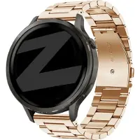 Bandz Stalen band 'Classic' (18mm) - Geschikt voor Garmin Vivoactive 4s / Vivomove 3s / Venu 2s / Venu 3s / Forerunner 255s / Forerunner 265s / Venu 4 - 41mm - Rosé goud