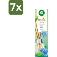 Air Wick - Geurstokjes - Frisse Ochtenddauw - Essentiële Oliën - 40 ml - Bulkverpakking - 7 stuks