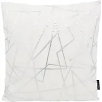 Gek op kussens! Sierkussen azra silver / white | 45 x 45 cm | katoen