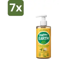Happy Earth – Handzeep – 100% Natuurlijk Jasmine Ho Wood – 300 ml - Bulkverpakking - 7 stuks