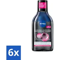 Nivea 6 x – Micellair Reinigingswater – Waterproof Expert – 400 ml - Reiniging Make-up - Make-up Verwijderen - Micellair Water - Huid Reinigen - Waterproof Make-up Verwijderen
