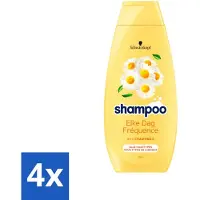 Schwarzkopf 4 x - Shampoo - Elke dag - Kamille - Alle types haar - 400 ml - Kamille Shampoo - Shampoo Voor Dagelijks Gebruik - Shampoo Voor Alle Haartypes - Milde Shampoo - Shampoo Voor Gevoelig Haar
