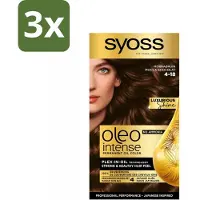 Syoss Oleo Intense - Haarverf - 4-18 - Mokka Bruin - 115ml x 3