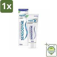 Sensodyne 1 x - Tandpasta - Rapid Relief Whitening - Snelle Gevoeligheidsverlichting - 75 ml - Gevoelige Tanden - Tandpasta - Snelle Verlichting - Tandbleaching - Wittere Tanden