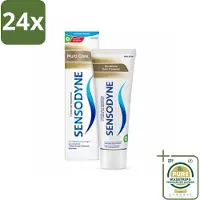 Sensodyne - Tandpasta - MultiCare - Complete Tandverzorging - 75 ml - Voordeelverpakking - 24 stuks - Tandglazuur versterken - Gevoeligheid tanden