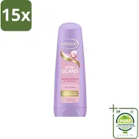 Andrélon 15 x – Conditioner – Extra Glans – 200 ml - Grootverpakking - Glans - Haar Verzorging - Zijde-extract - Vitamine C - Zacht Haar