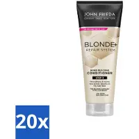 John Frieda – Conditioner – Blonde+ Repair Bond Building – Herstellend – 250 ml - Bulkverpakking - 20 stuks