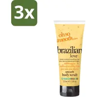 Treaclemoon 3 x – Body Scrub – Brazilian Love – 225 ml - Body Scrub - Exfoliatie - Braziliaanse Koffieolie - Suiker Scrub - Natuurlijke Huidverzorging