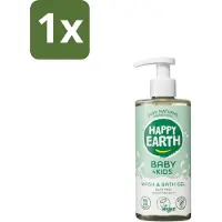 Happy Earth – Was & Badgel – Zeepvrij Baby & Kids – 300 ml - 1 stuk