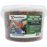 Famiflora Multimix Alpostic 3 L (ca. 830 g) - Vijvervisvoer mix - Drijvend - Spirulina - Gezond & kleurrijk - Drijvend allround visvoer - Mix van pellets & sticks