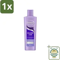 Andrélon 1 x – Shampoo – Zilver Care – 250 ml- Zilver Care Shampoo - Kleurcorrectie Haar - Paarse Pigmenten - Gele Tonen Verminderen - Koele Haarkleur