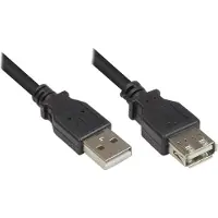 GOOD CONNECTIONS 2511-OF3S Good Connections USB2.0 Verlängerung A-St.-A-Bu. schw. 3m