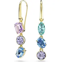 Swarovski Oorbellen royal blue/koningsblauw / goud / groen / lila