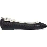 Karl Lagerfeld Ballerina zwart / wit