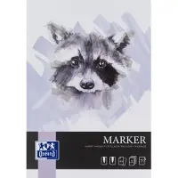 Oxford tekenblok A4 - lettering markerblok om te tekenen - 15 vel - 180g