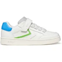 Geox Jongens Eclyper Sneakers Wit/Lichtgroen Wit/Lt Green