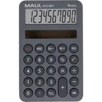MAUL ECO MD 1 Zakrekenmachine Grijs Aantal displayposities: 10 werkt op zonne-energie (b x h x d) 76 x 120 x 13 mm