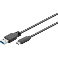 Goobay USB-C - USB-A kabel | USB3.0 5 Gbps | 15W | 0,15 meter