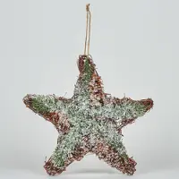 Bizzotto Kerst decoraties PENDAGLIO RATTAN STELLA GHIACCIATO L dames One size