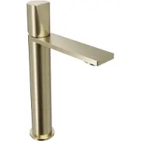 Blaufoss Eris EcoStart verhoogde wastafelkraan Brushed Champagne Gold